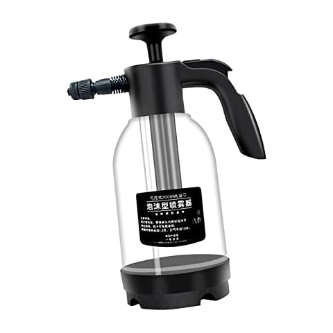 F Fityle Car Wash Hand Pump Sprayer 2L Pump Action Pressure Sprayer Car Wash Hand Pressure Sprayer Bottle Pressurized Foam Sprayer Garden Water Bottle Auto Spary Watering Can Car Cleaning Tools Cover