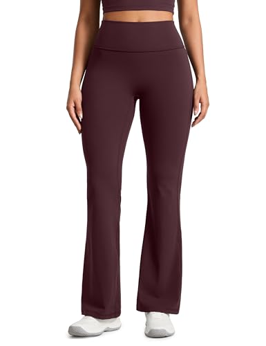 Image of CRZ YOGA Secretsculpt Flare Leggings 31 inch | Booty Scrunch Butt, Butterlift, Buttery Soft, Moderate Compression, Workout, Casual, No Front Seam, High Waist, for Women
