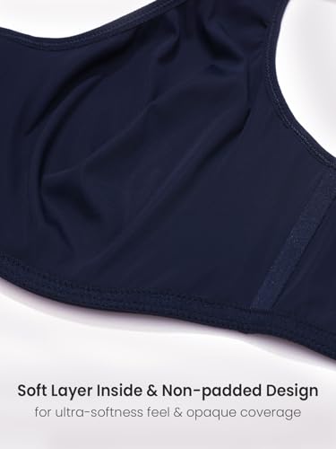 Image of DELIMIRA Women's Confishape Full Coverage Bras | Outside Underwire, No Padding Unlined, Full Coverage, Plus Size, Supportive, Tshirt Bra
