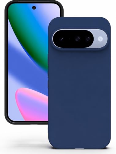 Image of FIRST MART Matte Silicone Back Cover for Google Pixel 10 - Blue