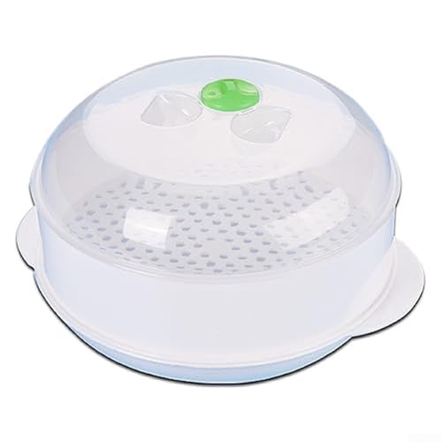 Image of Compact Microwave Steamer Made of Food Safe Plastic Steam Cook Meals in Minutes for Small Kitchens Dorms Apartments Clear Lid for Easy Monitoring (one)