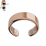 IENRGJ Rings for Women, Anti Snoring Ring, Auvulis Migraine Ring, Lymphatic Magnetic Therapy Ring, Fatigue Relief Sleep Aid Magnetic Acupressure Ring (Rose Gold)