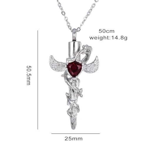 Collier de prière pour cendres avec médaillon de crémation pour garder un être cher - 4