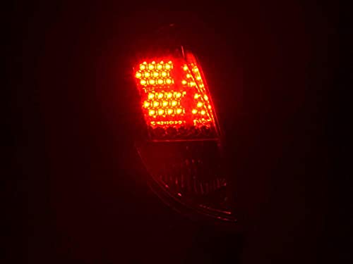 Feux arrière Ford Focus 1998-2004 rouge chrome LED pour remplacement - 4