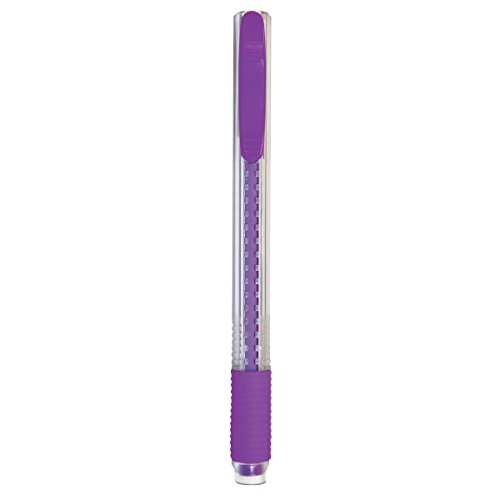 Gomme rétractable Pentel Clic Colors violette à grip antidérapant pour effaçage précis - 2