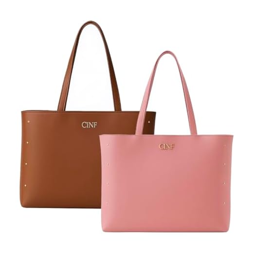 Bolsa Sacola Feminina Grande De Ombro Kit 2 Peças (Caramelo-Rose)