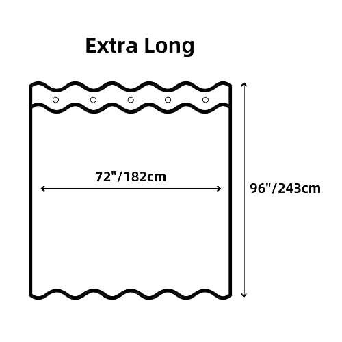 Yostev Marble Bathroom Shower Curtain,Grey And White Fabric Shower Curtain With Hooks,Unique 3D Printing,Decorative Bathroom Accessories,Water Proof,Reinforced Metal Grommets,Extra Long 72X96 Inches #TOP7