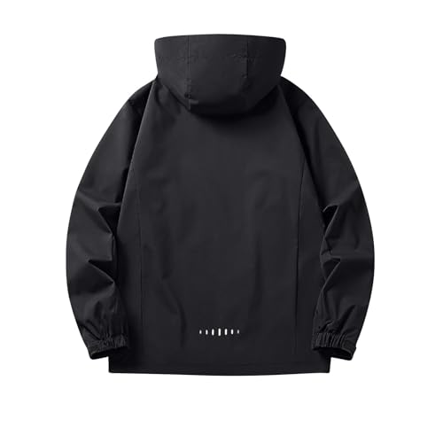 Men's Rain Jacket Light Waterproof Rain Coats Ponchos Sun Protective Outdoor Jacket with Hooded4