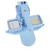 50x50mm Quadratische Buttonmaschine mit 100 Teilen Material DIY Manuelle Stanzmaschine for Anstecknadeln aus Kunststoff(Blue)
