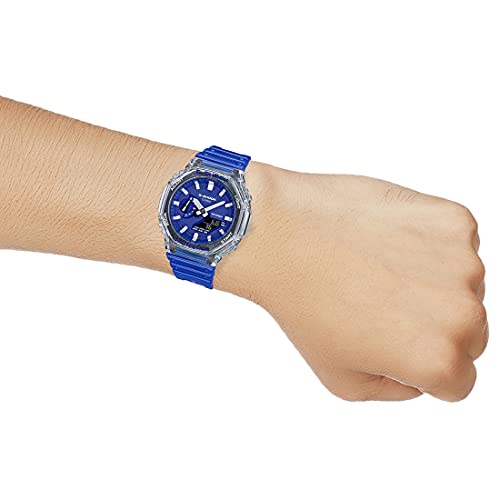 Casio Analog-Digital Blue Dial Men's Watch-GA-2100HC-2ADR - Image 6