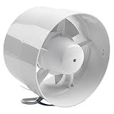 Ventilatore in linea, 100 125 150 mm, ventilatore silenzioso, a basso consumo energetico, ventilatore da parete, ventilatore a soffitto, 4' 5' 6' bianco, ventilatore a canale (6')