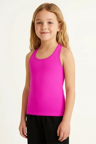Image of Kurve Premium Girls Seamless Supersoft Wide Strap Comfortable Racerback Tank (Made with Love in The USA)