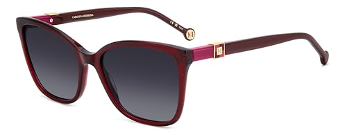 Gafas Carolina Herrera burdeos para paseos urbanos y tardes de sol con estilo elegante