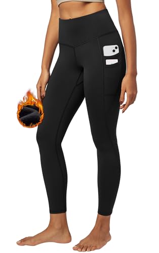 IUGA Warm Leggings for Women Winter Water Resistant Fleece Lined Leggings for Running Hiking Cold Weather