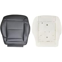 SecosAutoparts Driver Bottom Seat Cover Black & Foam Cushion Leather Compatible with Mercedes Benz E-Class E200 E250 E300 E350 2010 2011 2012 2013 2014 2015 2016