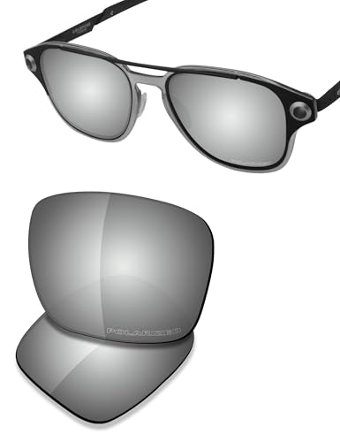 Image of SAUCER Premium Replacement Lenses & Nosepads for Oakley Coldfuse OO6042 | UV400 Protection, Anti-Scratch, Precise Fit & Enhanced Clarity Sunglasses High Defense - Chrome Metal Polarized