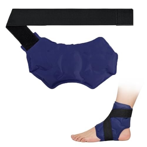 Hielo Para Lesiones Tobillo Bolsas Gel Frio Reutilizables Con Correas Envoltorio De Hielo Para Tobillos Compresión Fría Con Gel Para Fascitis Plantar, Esguince De Tobillo-, Tendinitis De Aquiles