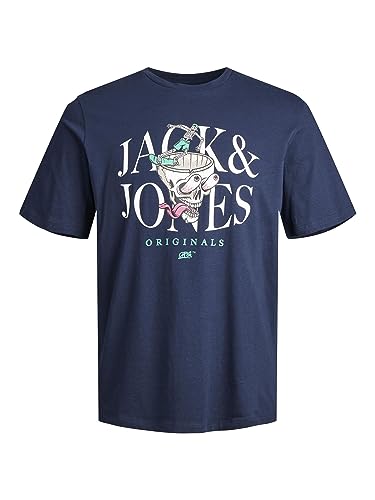 JACK & JONES Jorafterlife T-Shirt SS Crew Neck Sn Polo, Blazer Bleu Marine, M Homme JACK & JONES Jorafterlife T-Shirt SS Crew Neck Sn Polo, Blazer Bleu Marine, M Homme