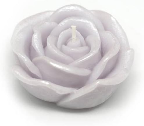 CFZ-073-12-0 3 in. Rose Floating Candles, Purple - 144 Piece