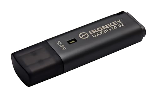 Image of Kingston Ironkey Locker+ 50 G2 64GB Encrypted USB Drive | FIPS 197 | AES-XTS Protection | Multi-Password Security | USB 3.2 Gen 1 | IKLP50G2 /64GB