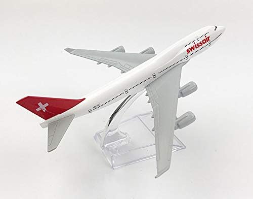 AmigozZ Youth Diecast Aeroplane Scale Model Only For Display, Size -16 Cm (Swiss Air),Multicolor 2