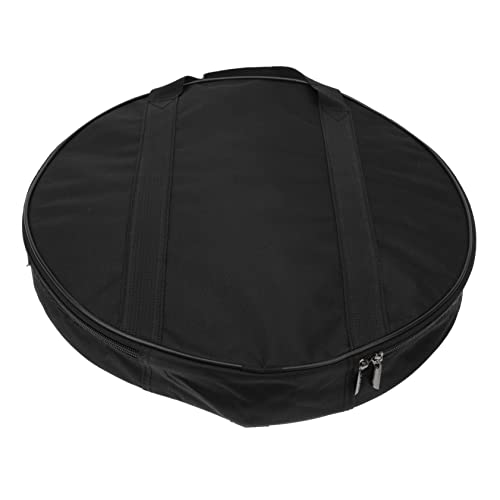 Yardwe Cymbal Drum Carrying Case Portable Gong Bag Padded Crossbody Bag for Snare Drum Mini Gong Storage