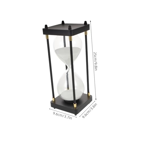 Sablier de cuisine et bureau vintage, l'objet decoratif transparent ideal - 3