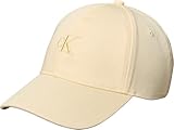 Con retro regolabile Calvin Klein Berretto da Baseball da Donna con monogramma Ricamato, LV04K5024G, Bianco (pastinaca), Taglia Unica, Bianco (Pastinaca), Taglia Unica