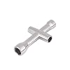 Aluminium kleine kruissleutel mouw, afstandsbediening model crawler tool metalen accessoire sleutel zilver for4/5/5/5/7…