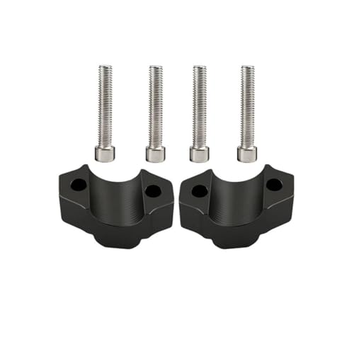 Lenker Riser Klemmen Lenkererhöhung Für Yamaha MT-10 FZ-10 (2016-22) Mit Klemmen, Nach Hinten Versetzbarem Montageadapter(Schwarz)