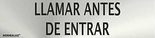Informativa Entren Sin Llamar Acero Inoxid. Adhesivo De 0,8Mm 50X200Mm En Oferta Normaluz Rd707054 - Señal Adhesiva Rectangular Llamar Antes De Entrar Acero Inoxidable Adhesivo 0,8 Mm 5X20 Cm