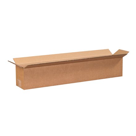 ValueMailers Brand 24x4x4 Long Corrugated Boxes, 24L x 4W x 4H, Pack of 25 | Shipping, Packaging, Moving, Storage Box for Home or Business, Strong