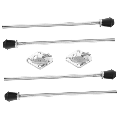 Levemolo Professional Metal Drum Set Accessories 2 Pack Bass Drum Legs Kit Drum Spurs Drum Stand Feet Replacement Parts for Drummers