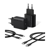 Anker Caricatore USB C 25 W, Caricabatterie con Cavo USB C, Ricarica Rapida PPS Caricabatterie,per...