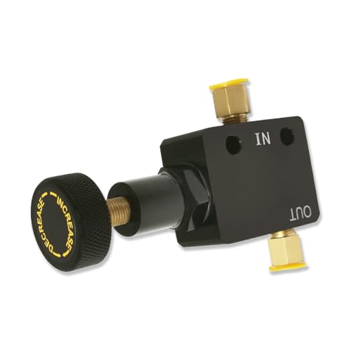 IMOOA Universal Knob Adjustable Disk Drum Brake Proportioning Valve Black Aluminum