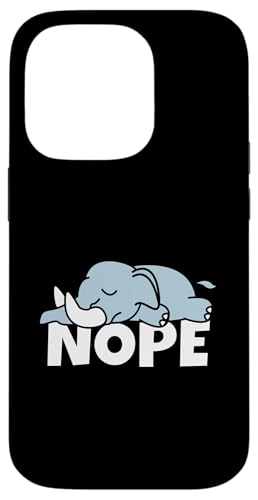 �u�ӂ��҂̃]�E�v�u����A�����͂��߂񂾁v�u�̂�т艮�v�u�ӑāv Lazy Elephant Nope Not Today �X�}�z�P�[�X iPhone 14 Pro �p