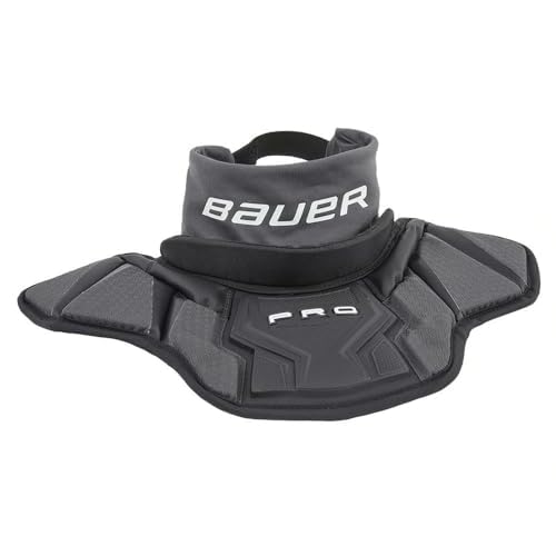 Bauer Hockey Pro Goalie Neck Guard, Junior, Black