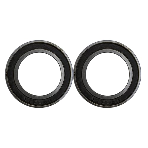 NEX 6802 2rs 2uds Rodamiento de Bolas 15x24x5mm Doble Junta de Goma y Acero Cromado, 6802-2rs Rodamiento de Bolas Sellado