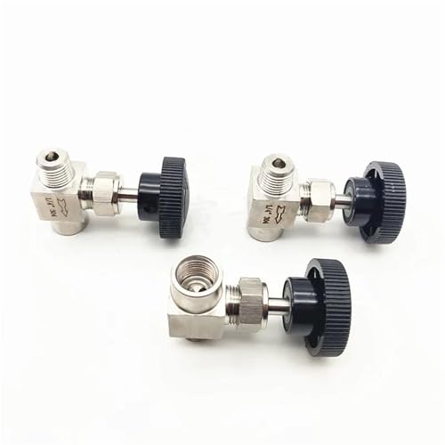 Vanne à aiguille acier inoxydable 304 réglable pour fluide stable
