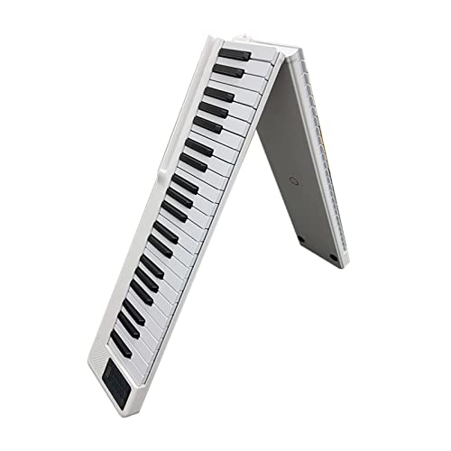 Piano Pliant 88 Touches Piano Électrique Rechargeable Avec Bluetooth MIDI Portable Pleine Grandeur Tactile Numérique Piano Intégré Double Haut-Parleurs for Les Débutants (Color : White) - Les Beatles, Paul McCartney, John Lennon, RIngo Starr, George Harrison Piano Pliant 88 Touches Piano Électrique Rechargeable Avec Bluetooth MIDI Portable Pleine Grandeur Tactile Numérique Piano Intégré Double Haut-Parleurs for Les Débutants (Color : White)