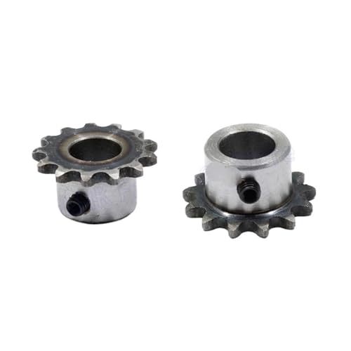 Bevel Gear Pinion Hardware Mechanical 1Pcs 04C Chain Gear 45# Steel 10-20Teeth Industrial Sprocket Wheel M5 Screw Holes Motor Chain Drive Sprocket Pitch 6.35mm Bore 8mm(15 Teeth)