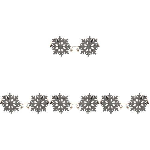 Lunettes de soleil flocon de neige sans monture l'accessoire de fête idéal