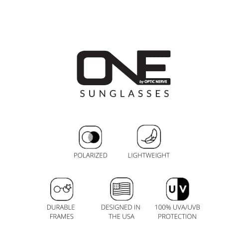 Optic Nerve - 2022 Premium & Affordable Polarized Wrap-Around Rectangle Sunglasses For Men/Women, Ziggy Edition With Matte Black Frame/Smoke/Green Mirror Lens #TOP3