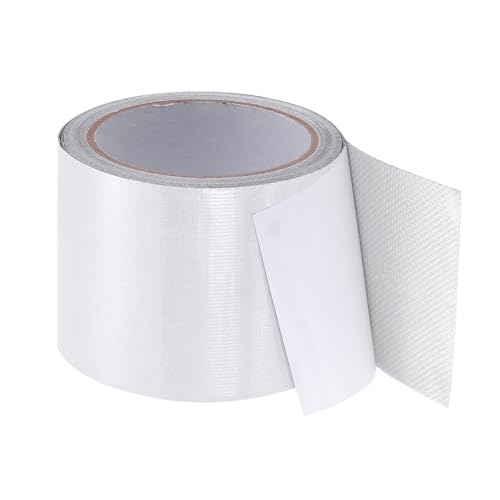 Image of PATIKIL Awning Repair Tape 3-1 /8 inch x 26ft Waterproof Canvas Tape High Adhesive Tear Repair Patch Kit for PVC Tarpaulin Tent Awning Fabric RV Sail Boat Cover, White