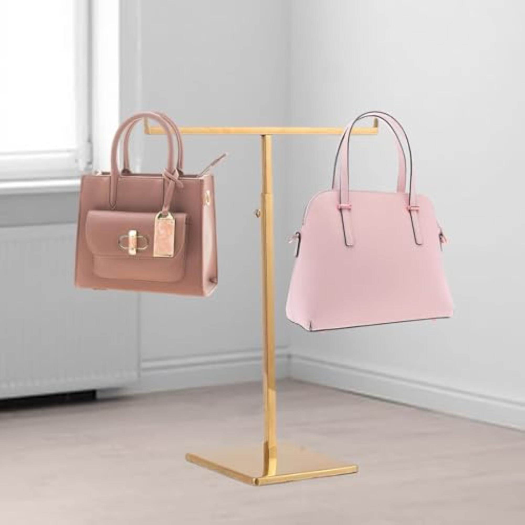 Bag Display Stand T Shaped Hanging Jewelry Tower