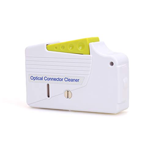 FTTH Fiber Optic Cable Cleaning Box SC FC ST MU LC MPO Optical Connector Cleaner Single and Multi Mode 500+ use Fiber Tape (Blue) image 4