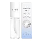 NOONI Korean Vegan Appleseed Lip Oil - Appleclear | Long-Lasting, Moisturizing, Plumping, Revitalizing for Dry Lips, Waterproof, No Peel Off, Hydrating, Nourishing Crystal Clear, 0.12 FL Oz