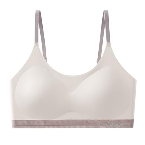 Generisch Ropa interior de verano 2026 para niñas de secundaria secundaria durante la pubertad. Ropa interior ajustable estilo chaleco deportivo, adecuado para niñas de 12 a 16 años., Blanco, 13-14
