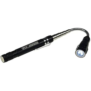 Magnetische inspectielamp met telescoopstang, gereedschap met magneethouder, led-verlichting, flexibele zwanenhals, 17…