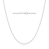 Mieoyue Sterling Silver Chain Necklace for Women Multiple Lengths 16-24 Inches S925 Fine Jewellery (Box Chain, 20Inch)